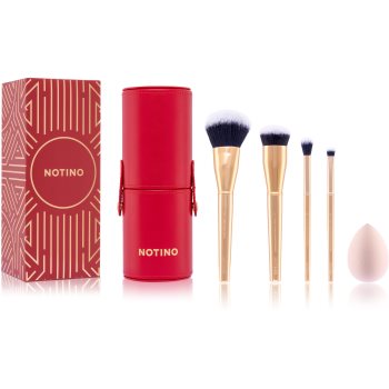 Notino Gift Set Make-up Brushes and Sponge Gift Set set de pensule cu husă - imagine 2